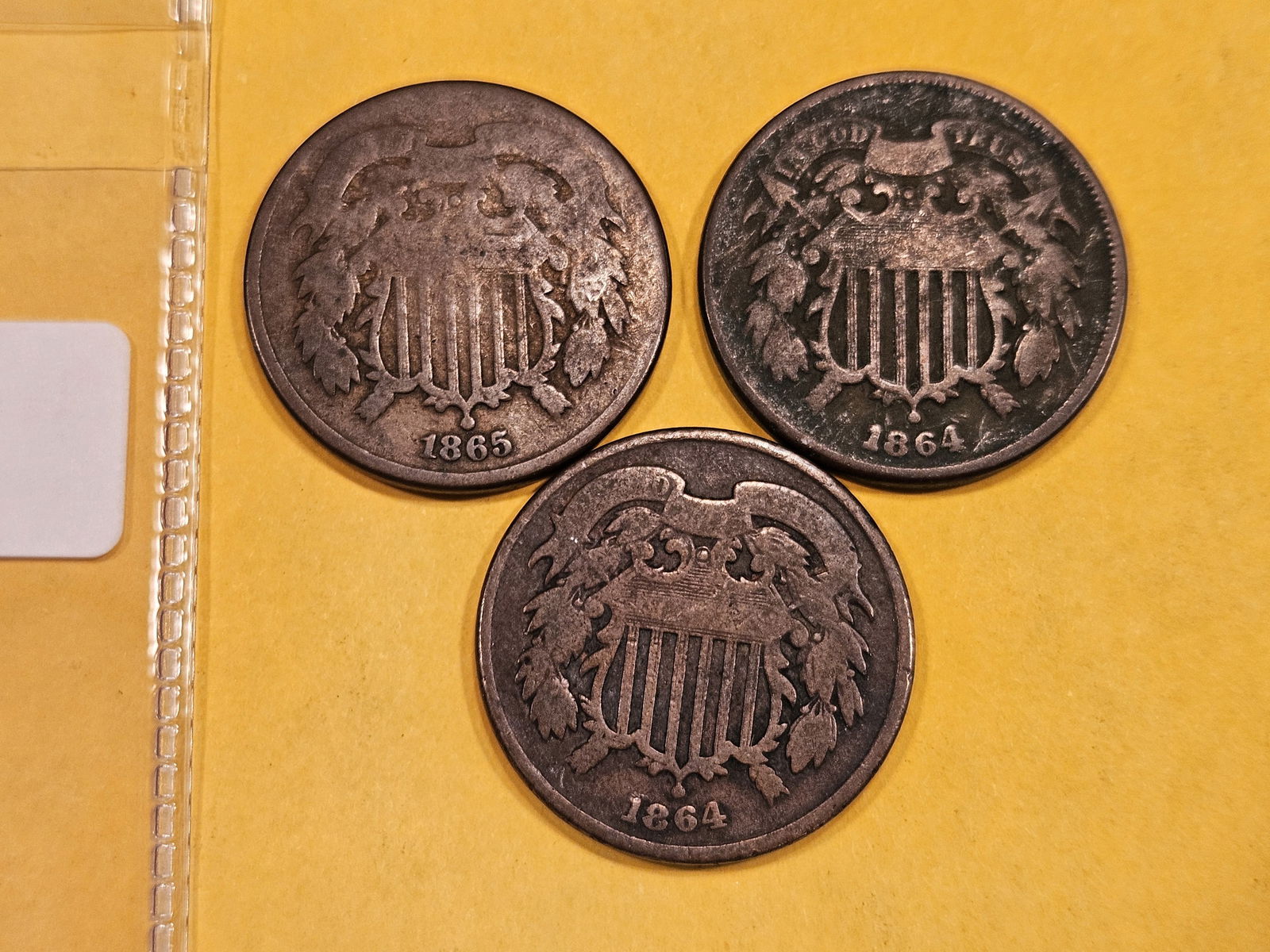Three 2-Cent pieces (1 of 3)