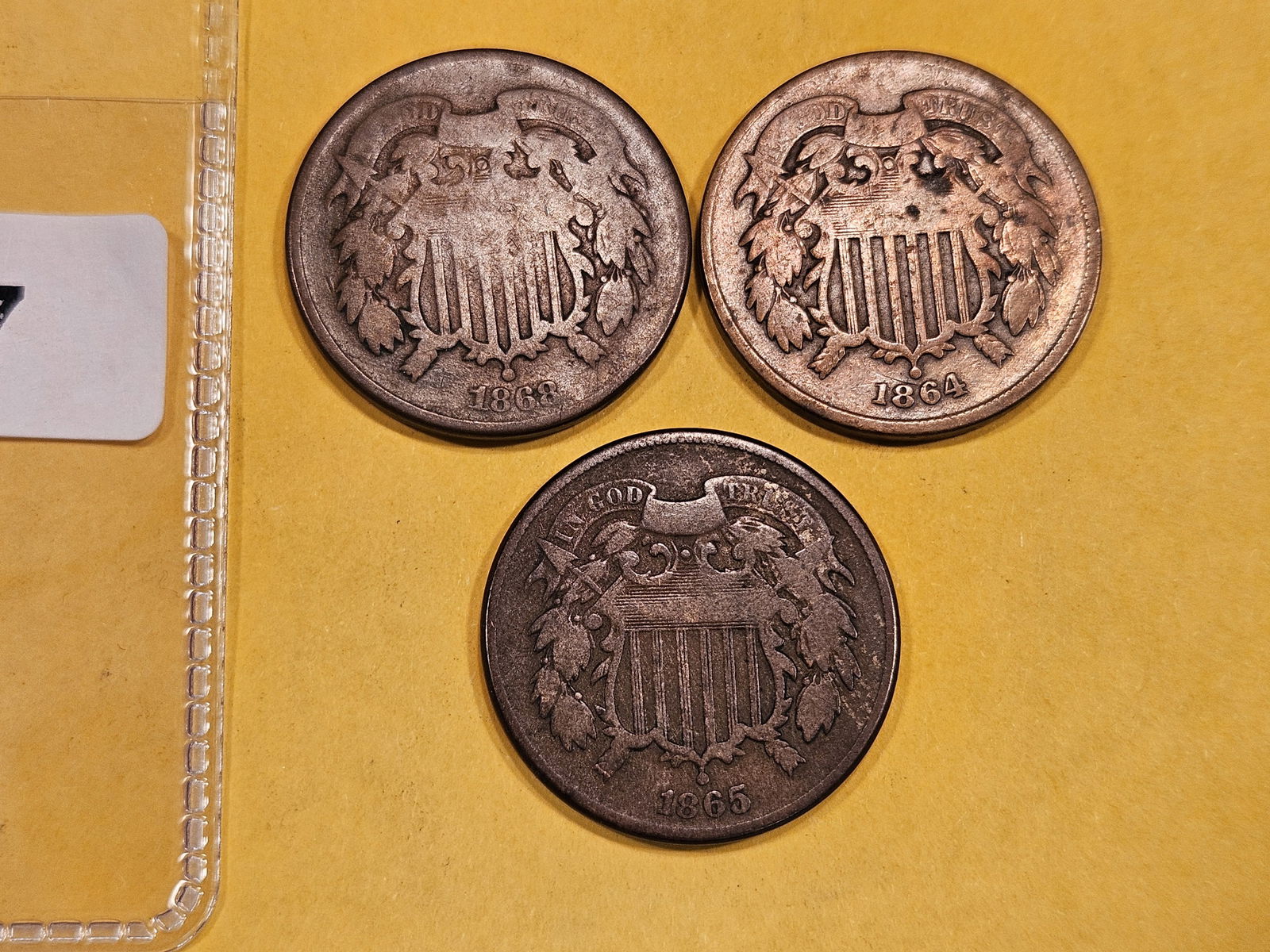 Three 2-Cent pieces (1 of 3)
