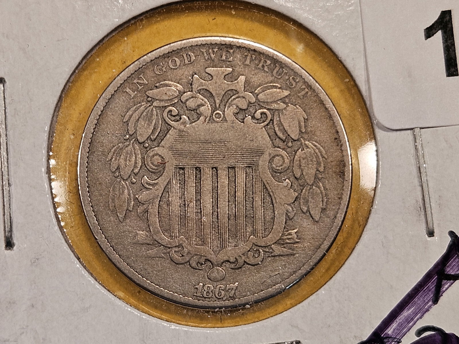 1867 Shield Nickel (1 of 3)