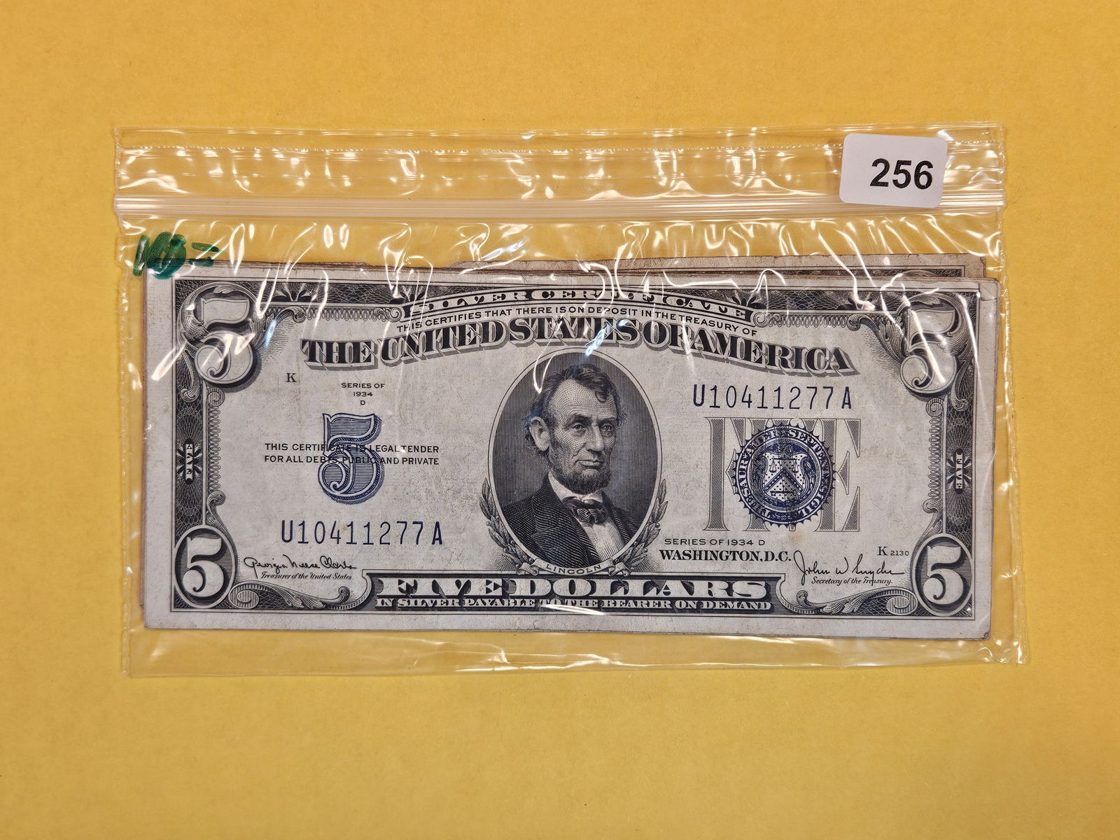 Ten $5 Silver Certificates (1 of 2)