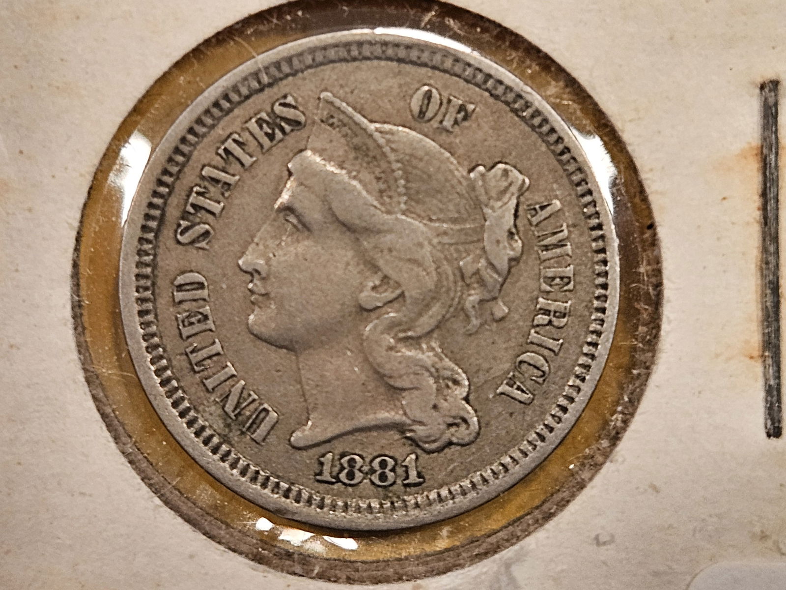 1881 Three Cent Nickel (1 of 3)