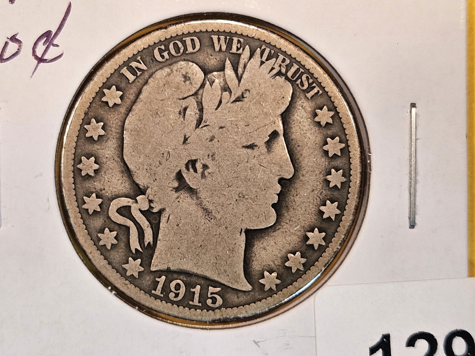 * Semi-key 1915 Barber Half Dollar (1 of 3)