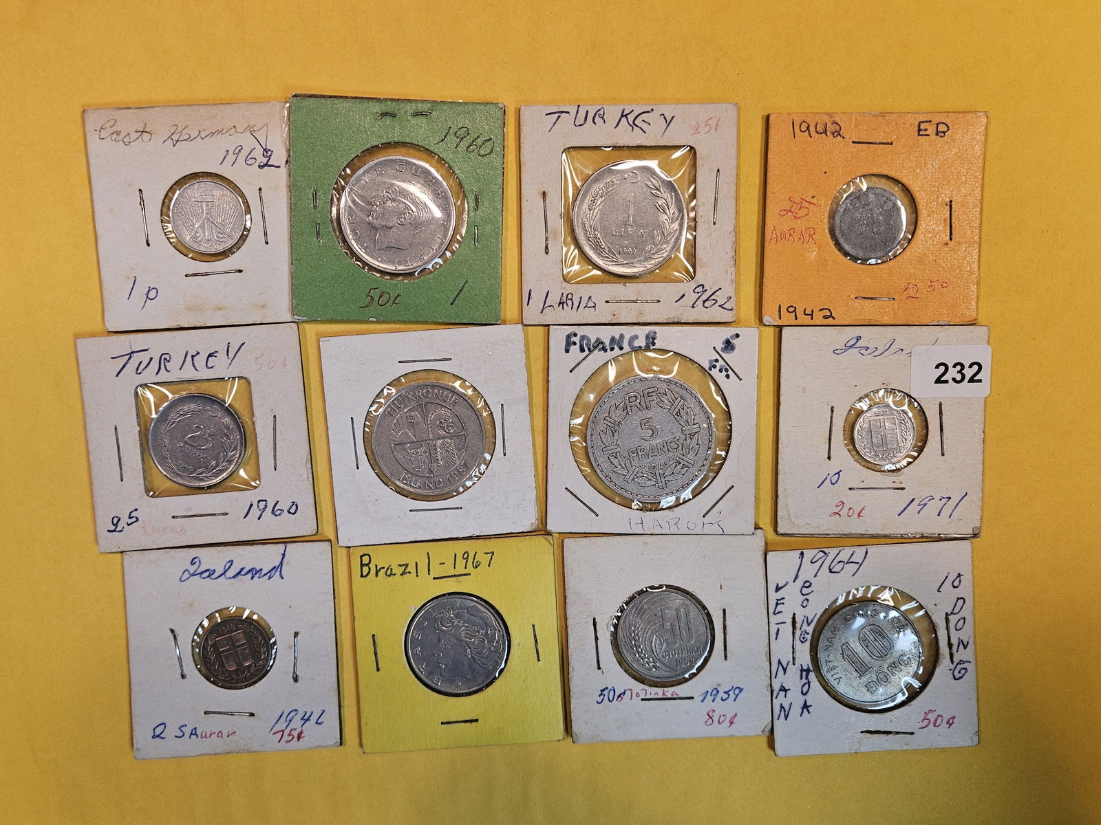 Twelve mixed World coins (1 of 5)