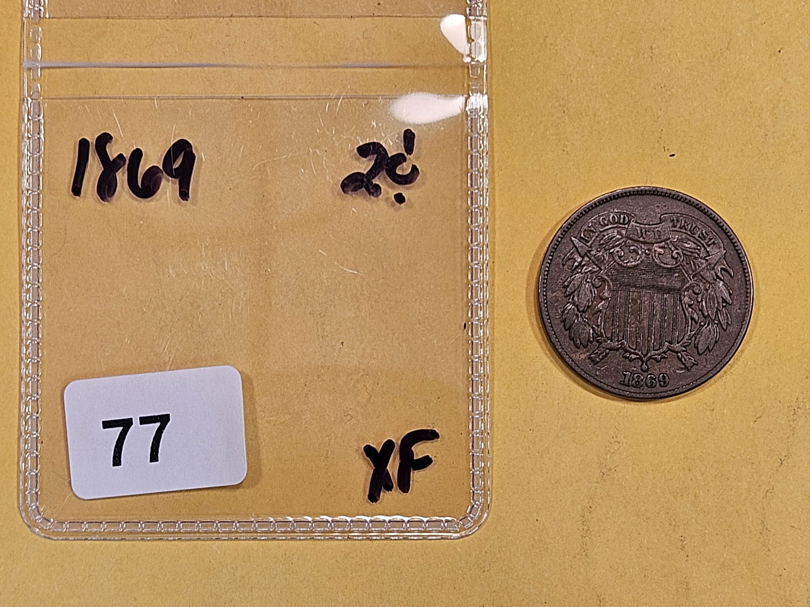 1869 Two Cent Piece (1 of 2)