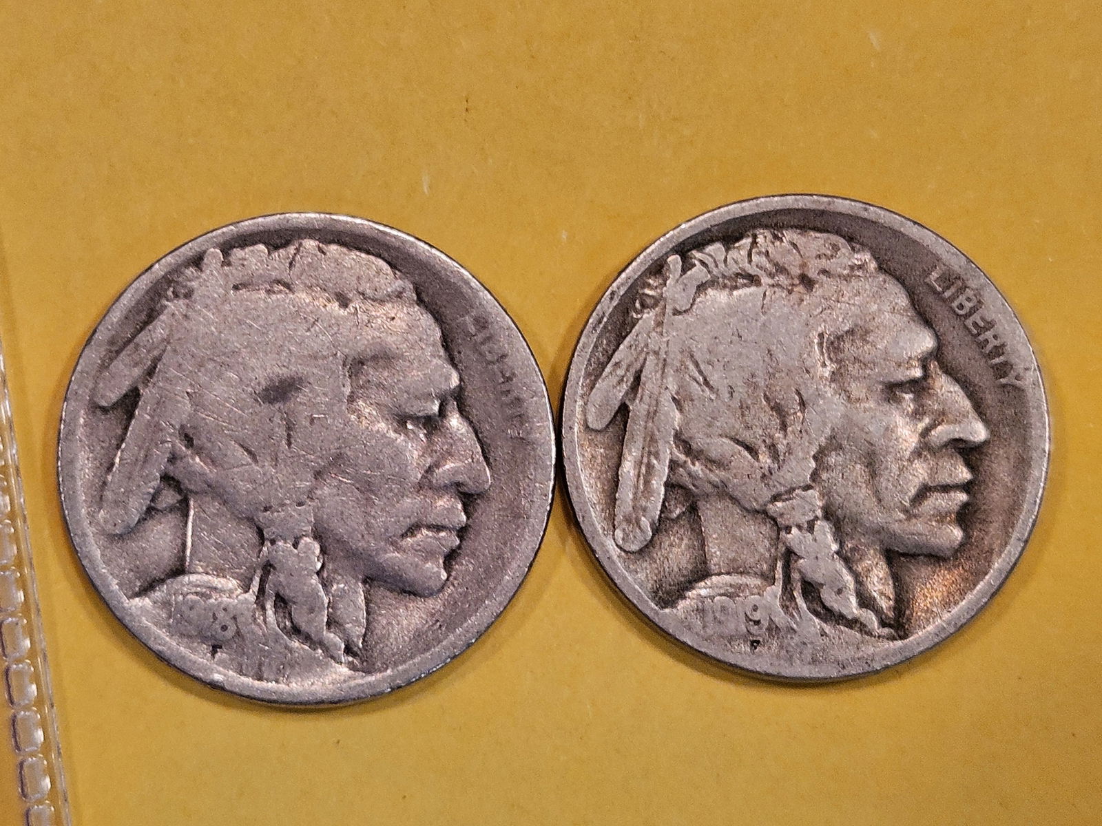 Two Better Date 1918-S and 1919-D Buffalo Nickels (1 of 3)