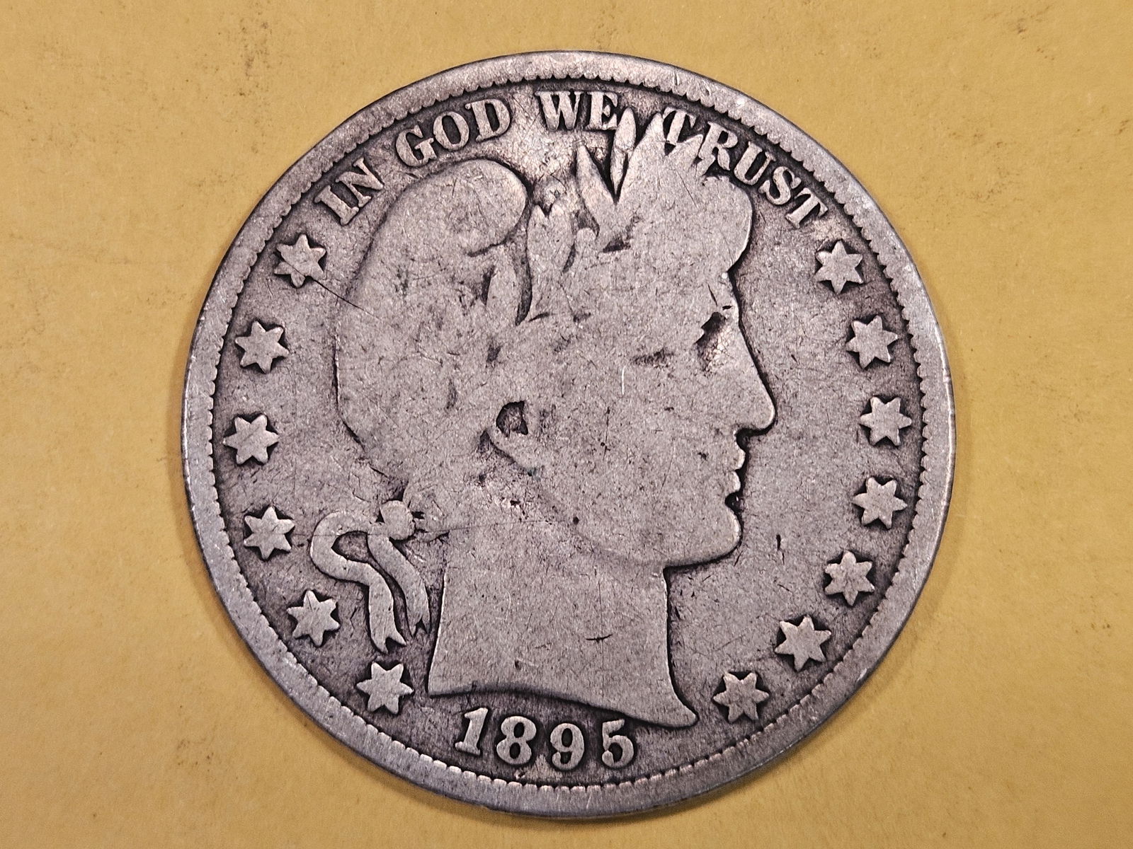 1895 Barber half Dollar (1 of 3)