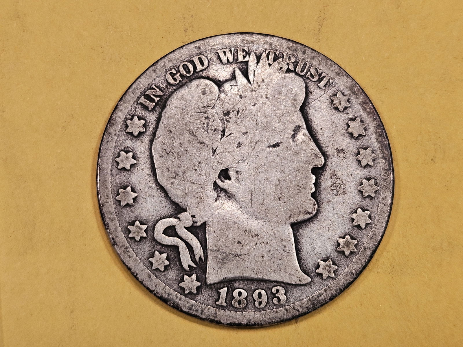 Better Date 1893-O Barber Half Dollar (1 of 3)