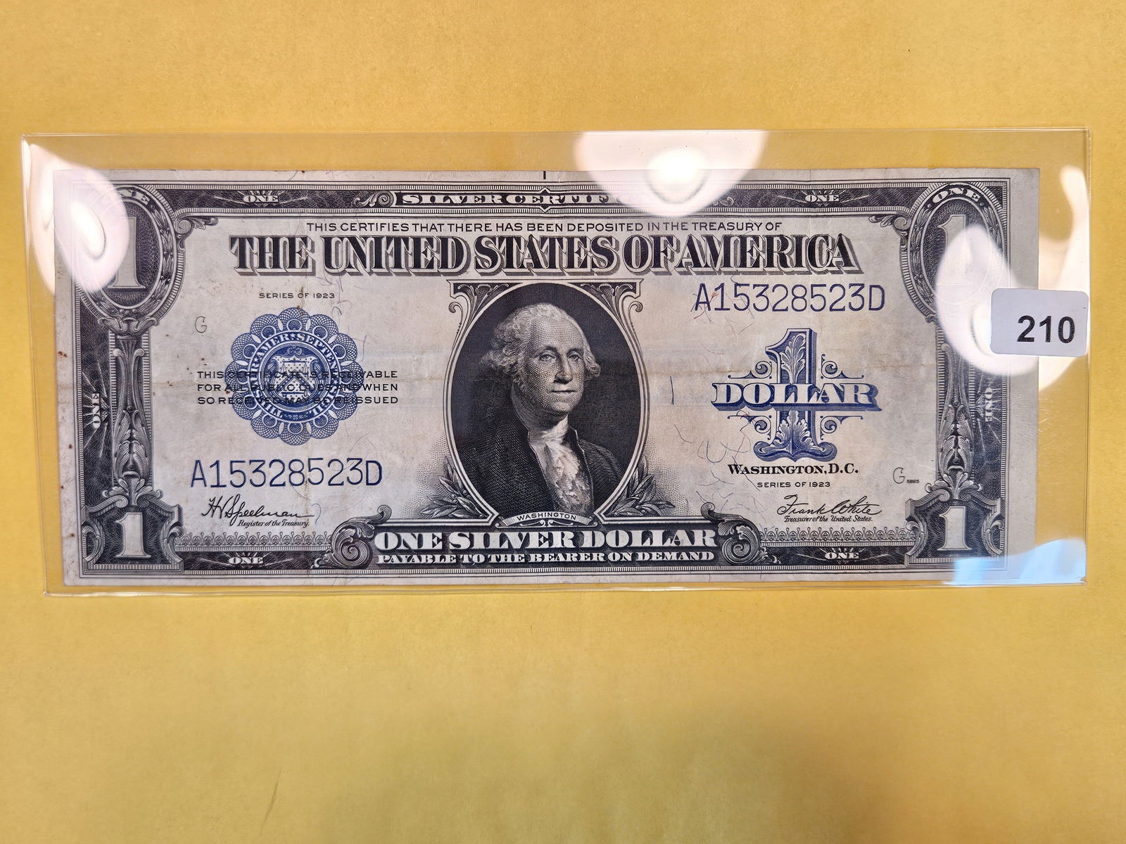 1923 Large Size One Dollar Silver Certificate (1 of 3)