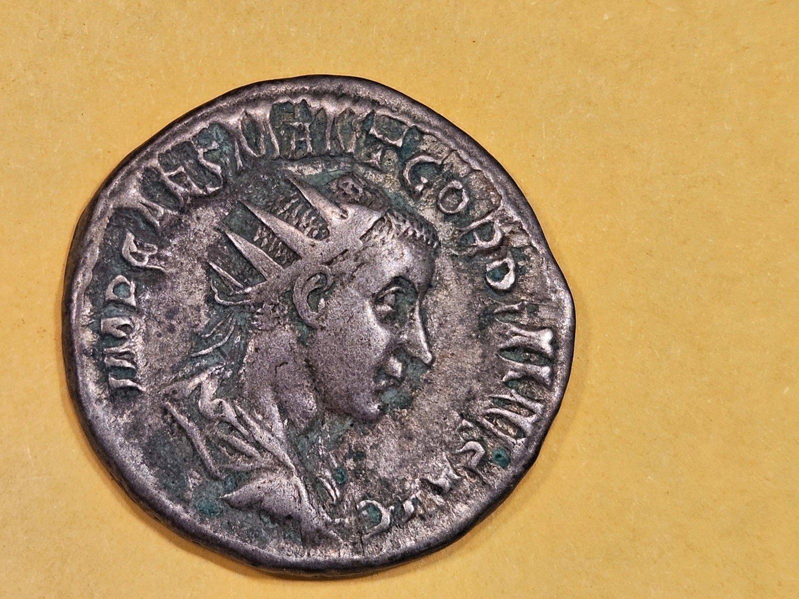 ANCIENT! Gordian III 283 AD: Ric 3. Sear 8627. Antonianius. Good silver