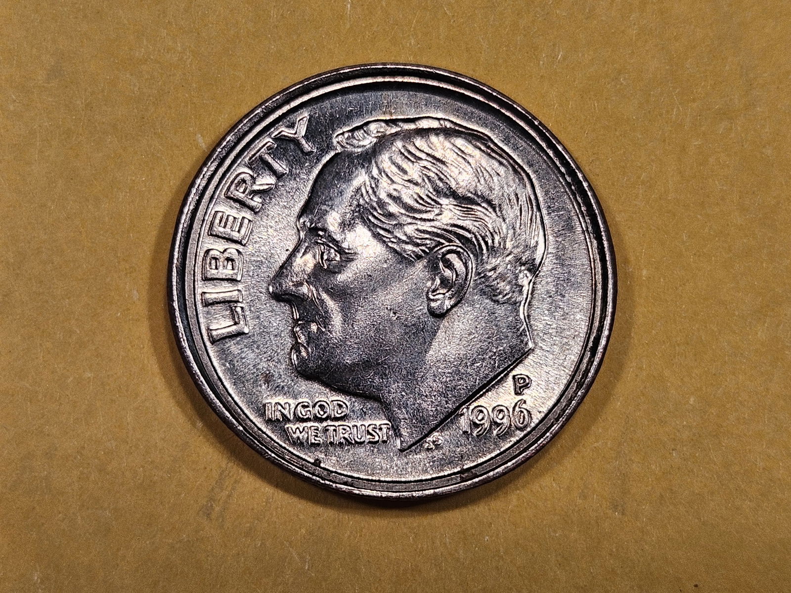 ERROR! Choice Brilliant Uncirculated 1996 Roosevelt Dime (1 of 4)