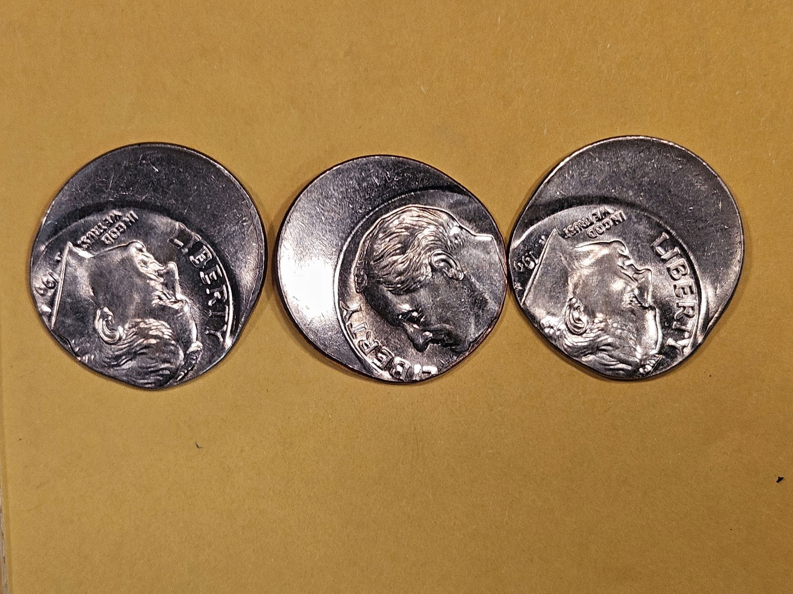 ERRORS! Three Brilliant Uncirculated Roosevelt Dimes (1 of 3)