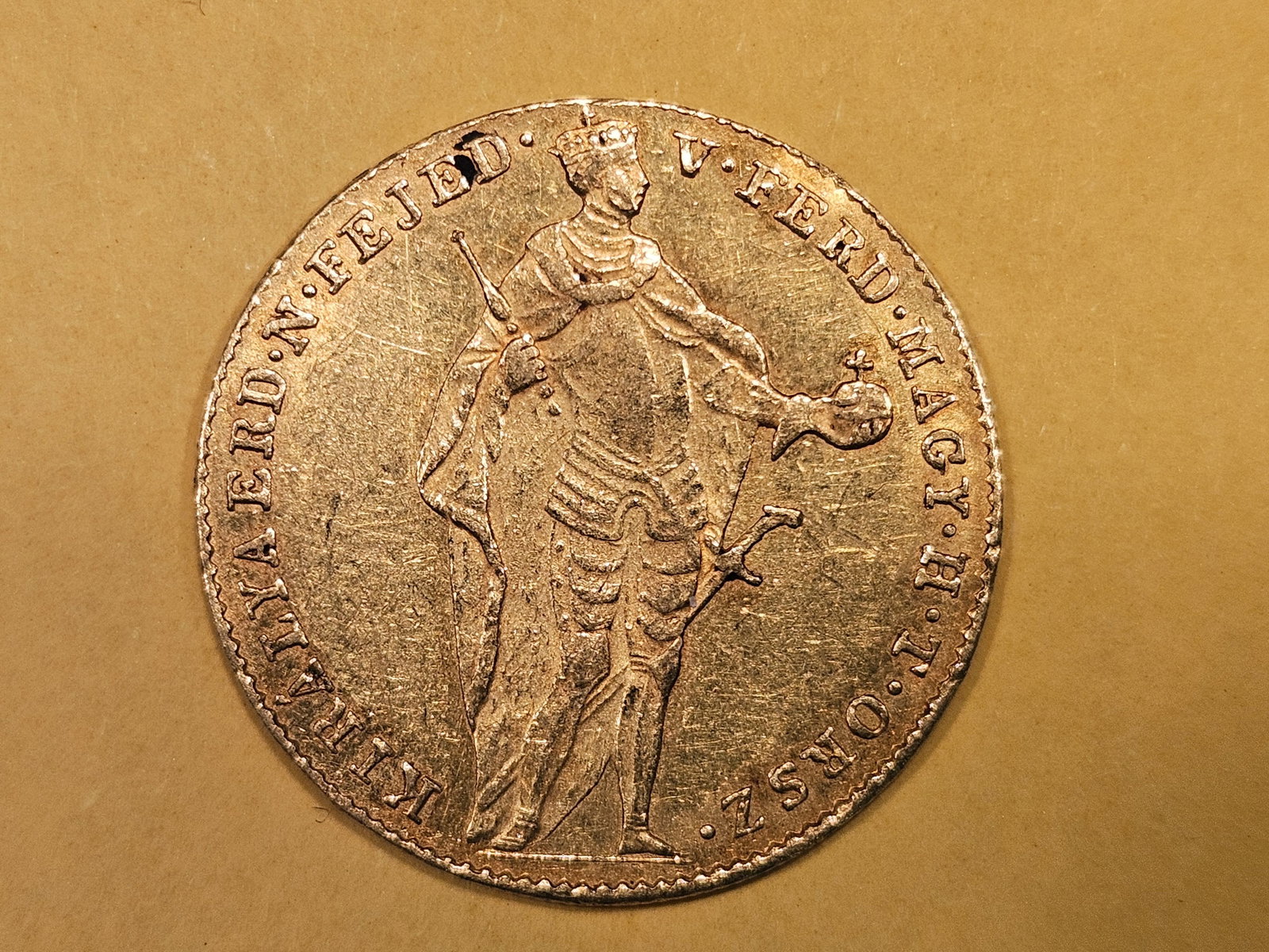 GOLD! Brilliant Uncirculated 1848 Hungary Gold ducat (1 of 10)