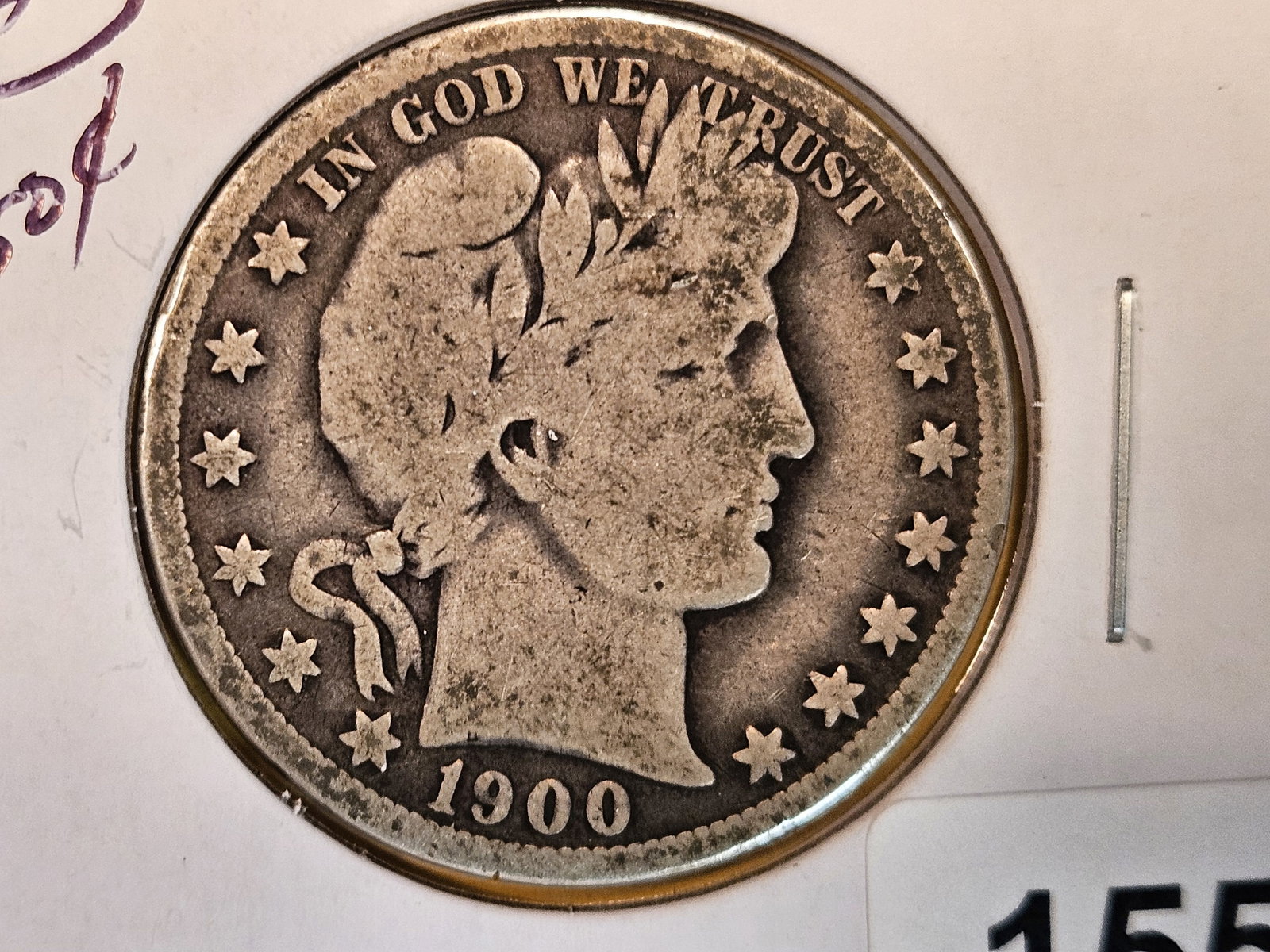 Semi-key 1900-O Barber Half Dollar (1 of 3)