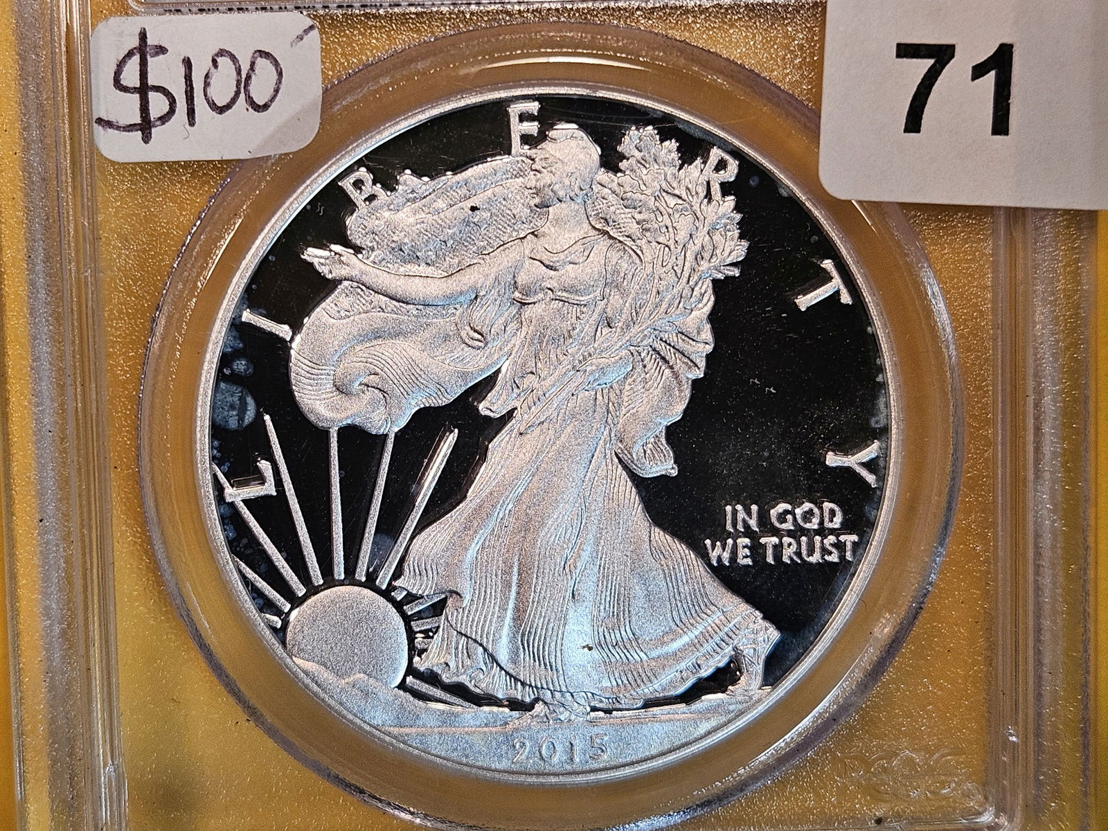 PERFECT! PCGS 2015-W American Silver Eagle in Proof 70 Deep Cameo (1 of 3)