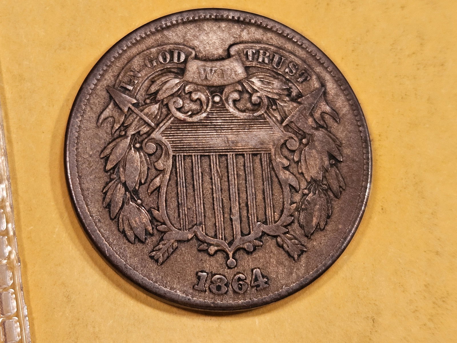 1864 Two Cent piece in Very Fine - 30 (1 of 5)