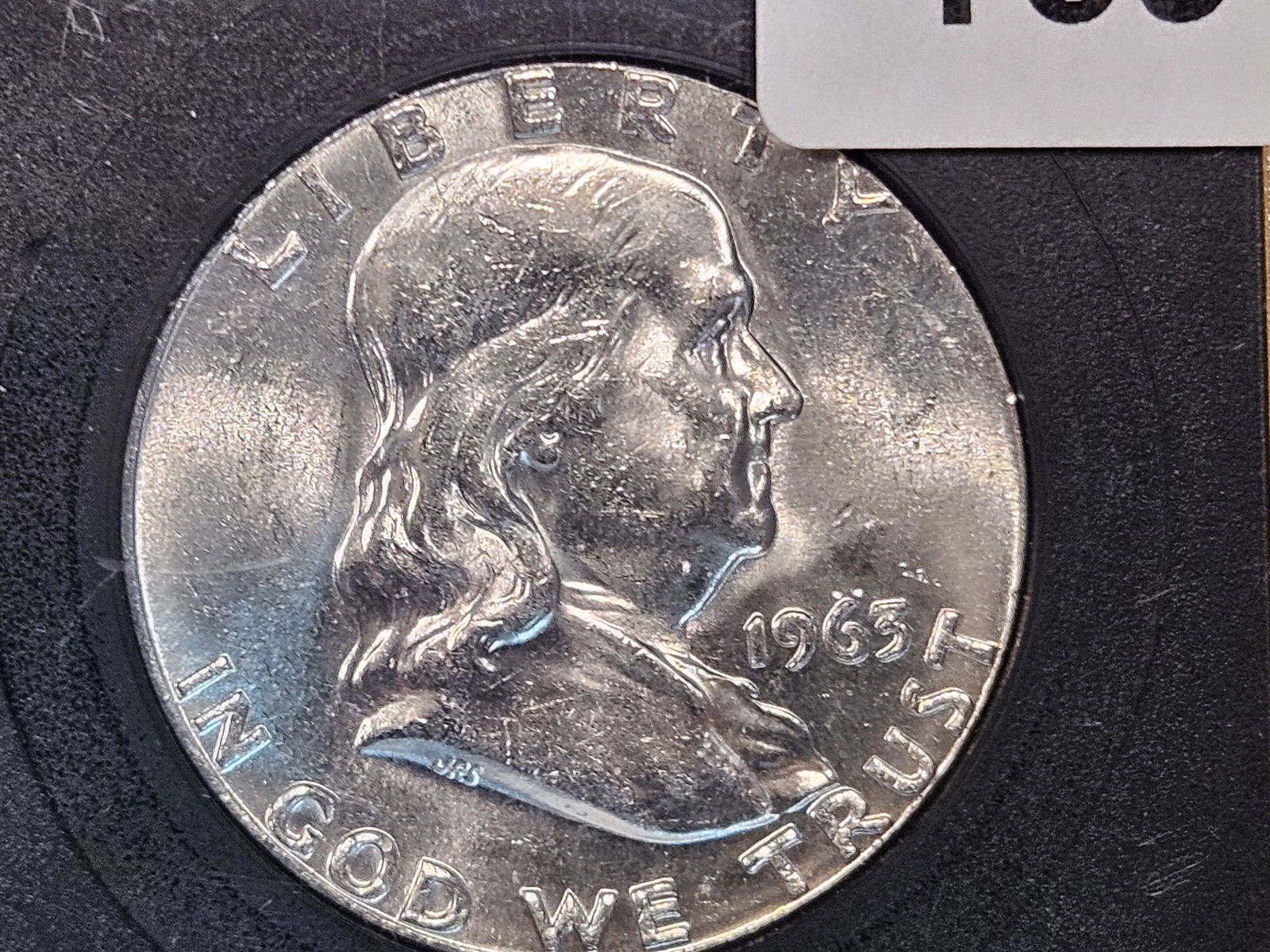 Brilliant uncirculated 1963 Franklin Half Dollar (1 of 4)