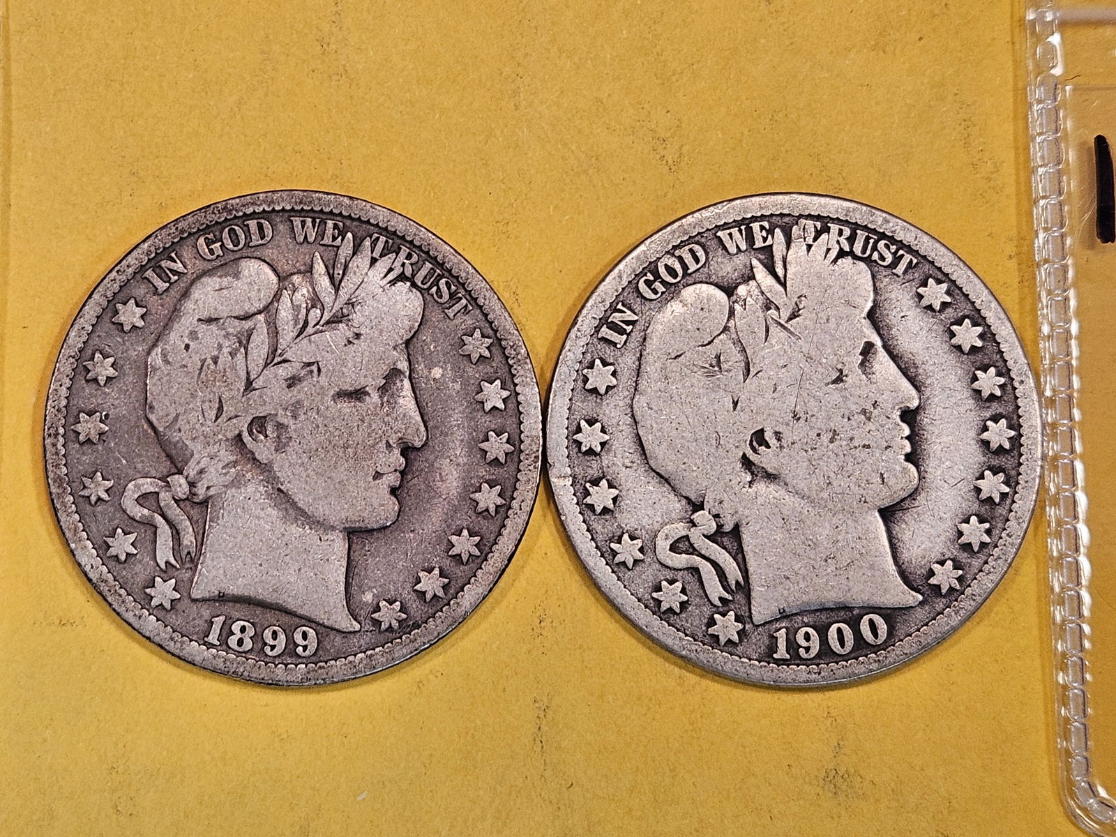 1899-O and 1900-S Barber Half Dollars (1 of 3)