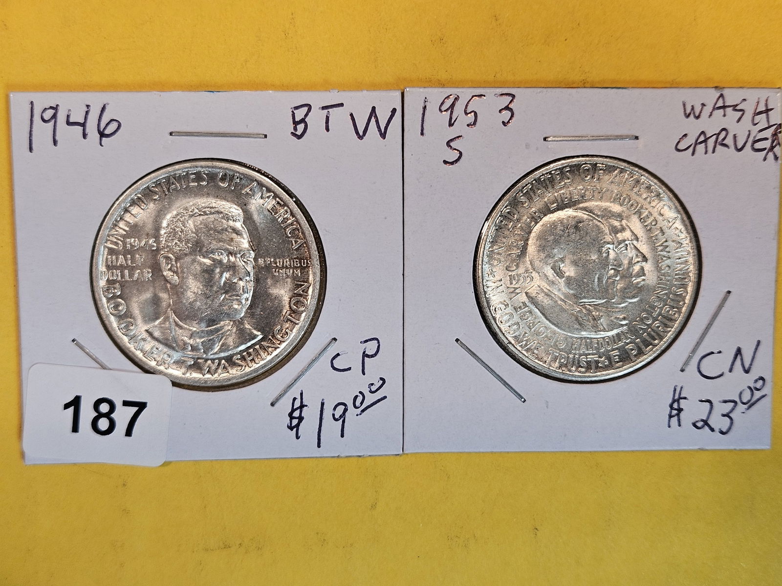 Two Choice Brilliant Uncirculated silver commemorative half dollars (1 of 4)
