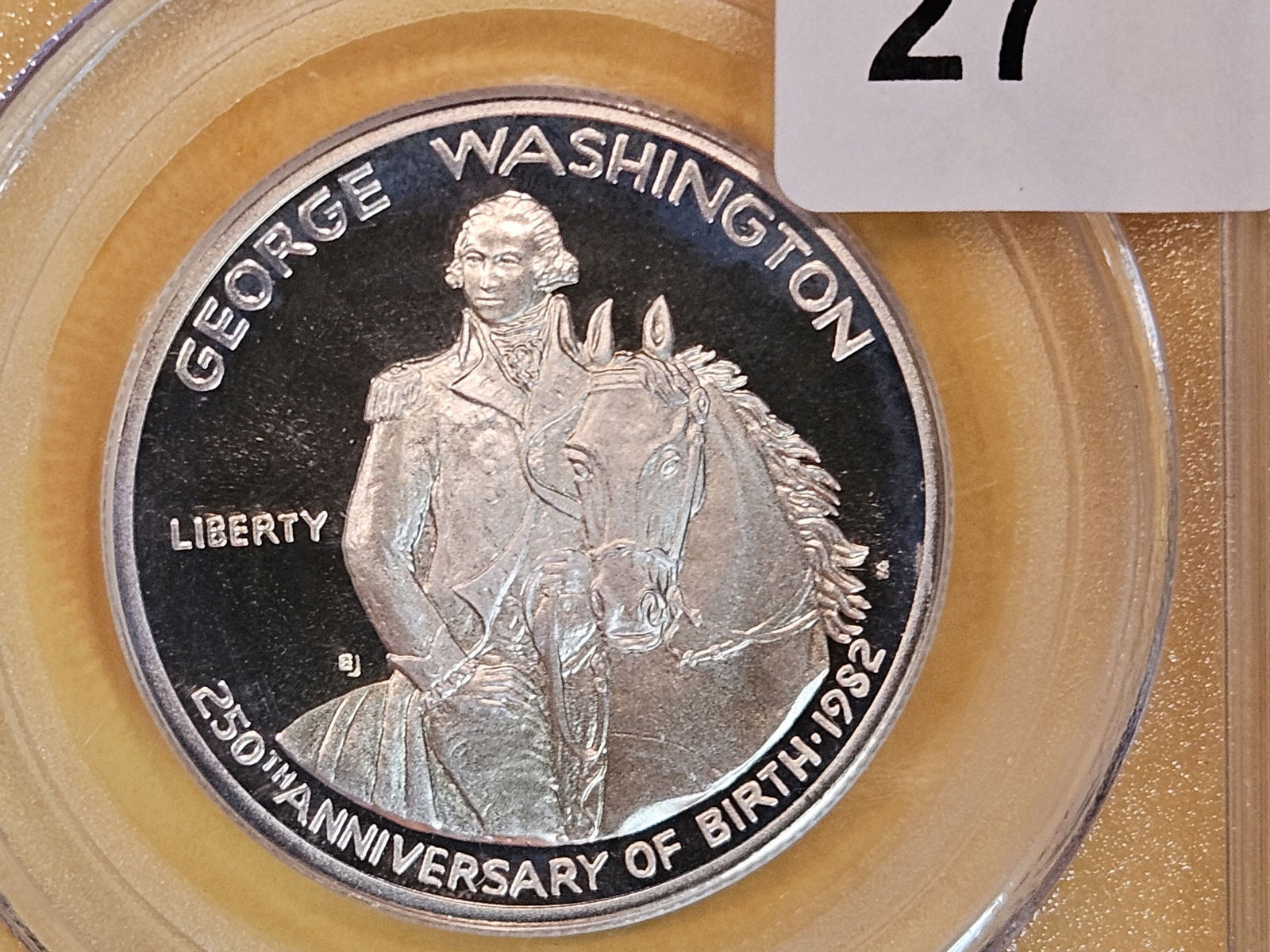 PCGS 1982-S Silver Washington Commemorative Half Dollar in Proof 69 Deep Cameo (1 of 3)