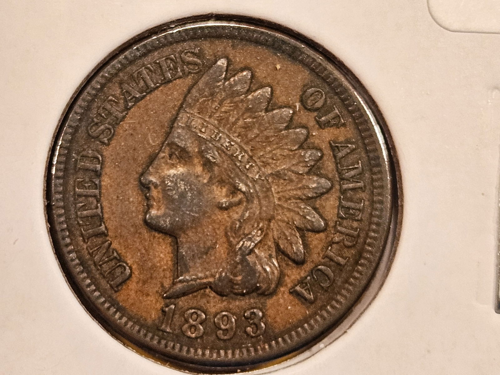 Better grade 1893 Indian cent (1 of 5)