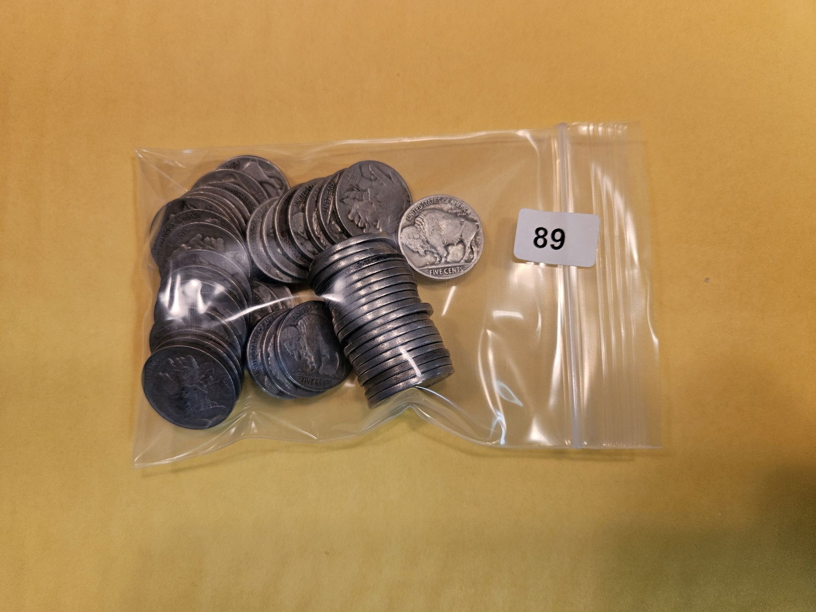 Fifty Buffalo Nickels (1 of 2)
