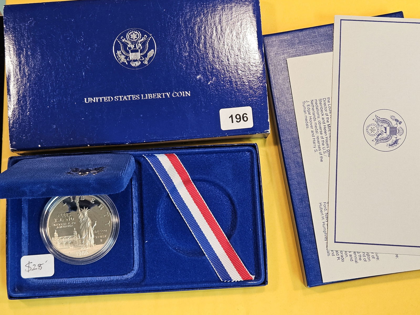 1986 Liberty Proof Deep Cameo Commemorative Silver Dollar (1 of 2)