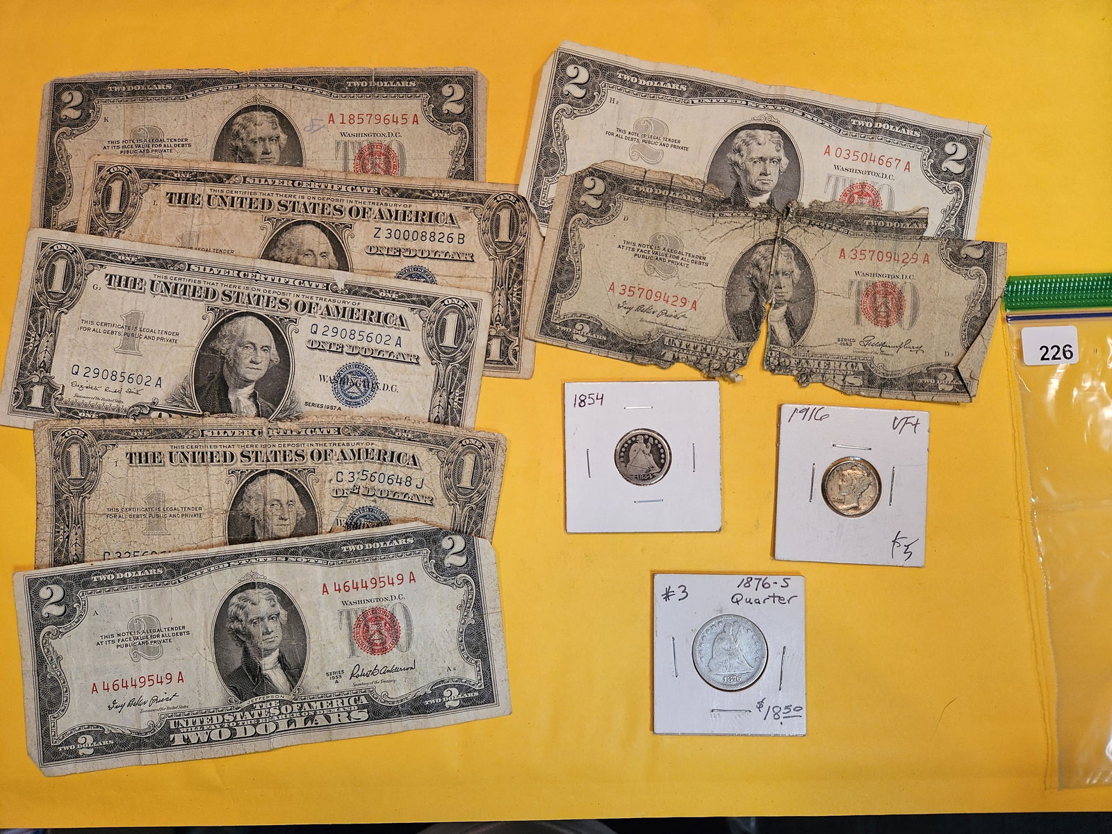 US Coin and Currency hodge-podge lot (1 of 3)