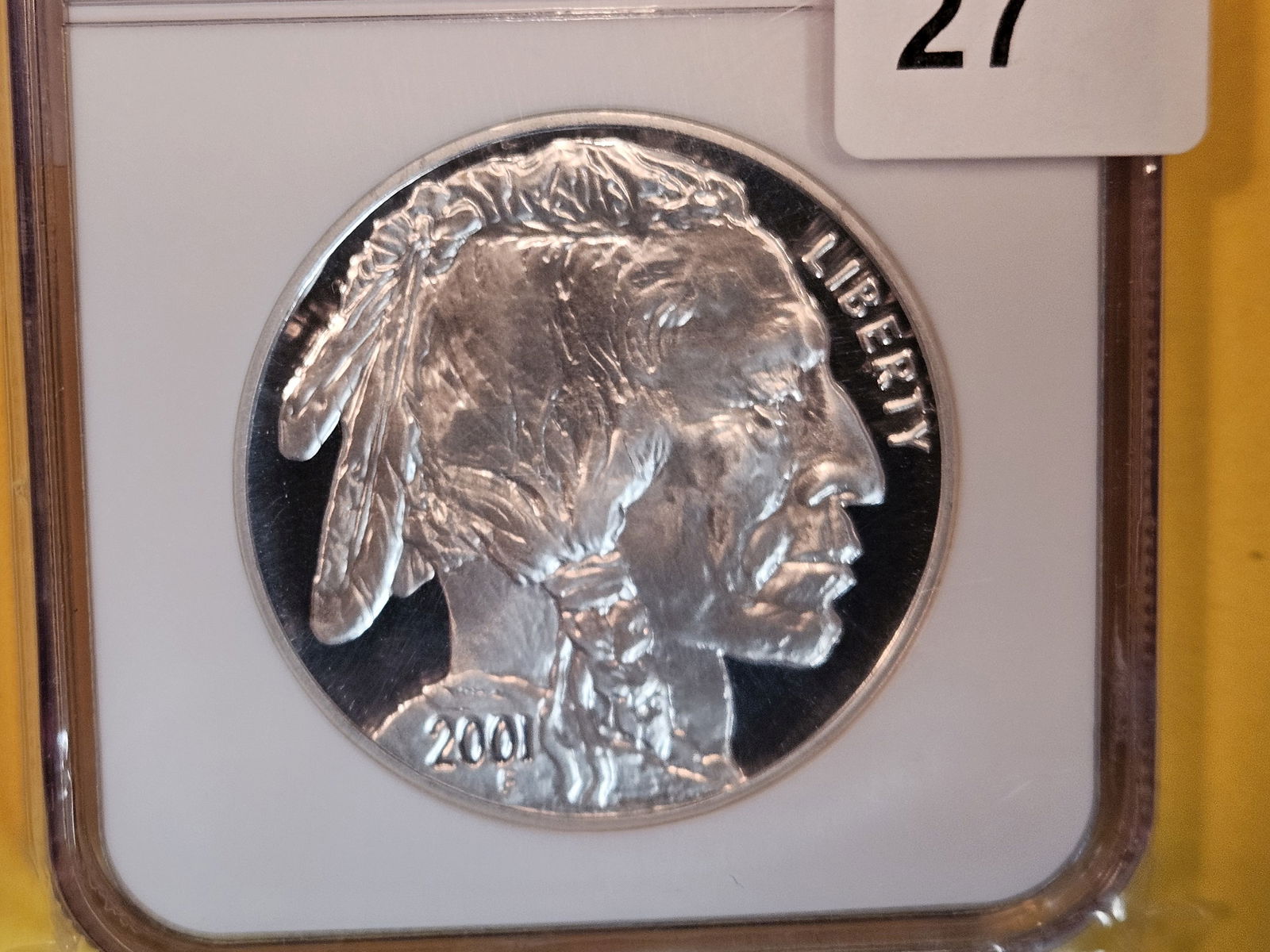 * KEY! NGC 2001-P Buffalo Silver Dollar in Proof 69 Ultra Cameo (1 of 3)