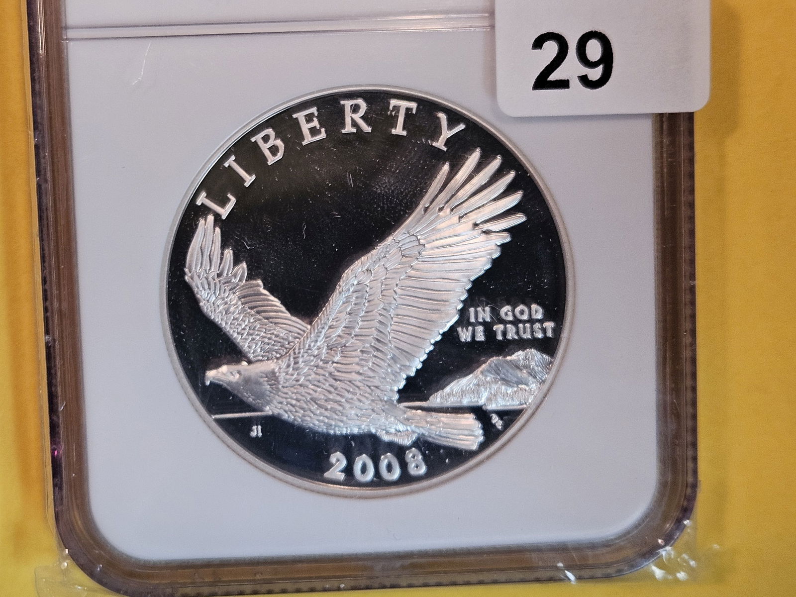 NGC 2008-P Bald Eagle Commemorative Silver Dollar (1 of 3)