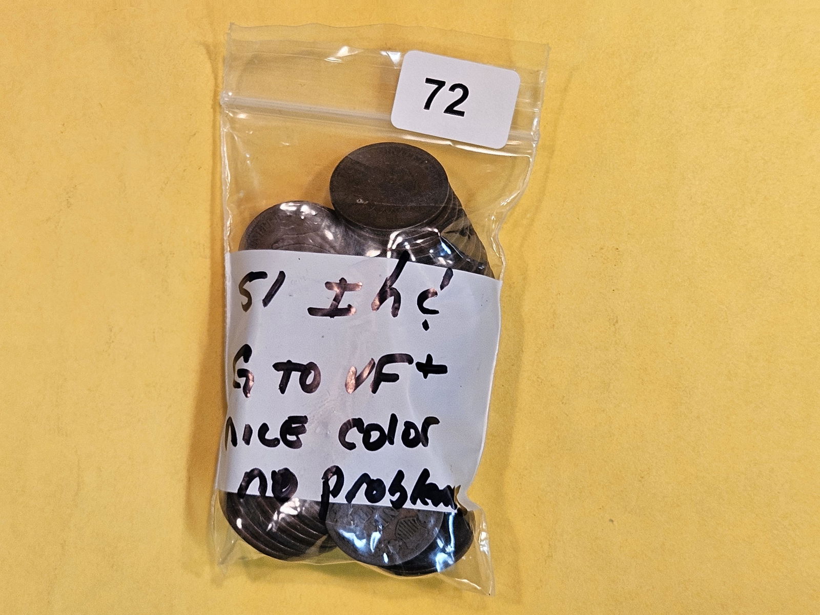 Fifty-one Indian Cents (1 of 2)