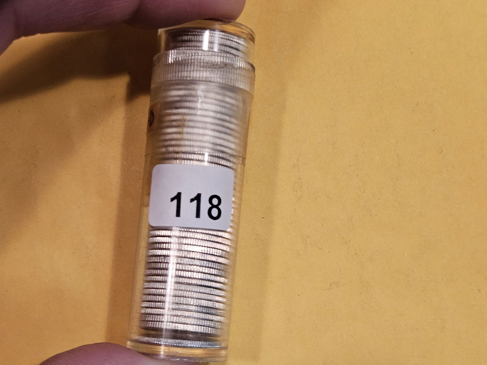Original GEM Brilliant Uncirculated Roll of 1964-D silver Roosevelt Dimes (1 of 4)