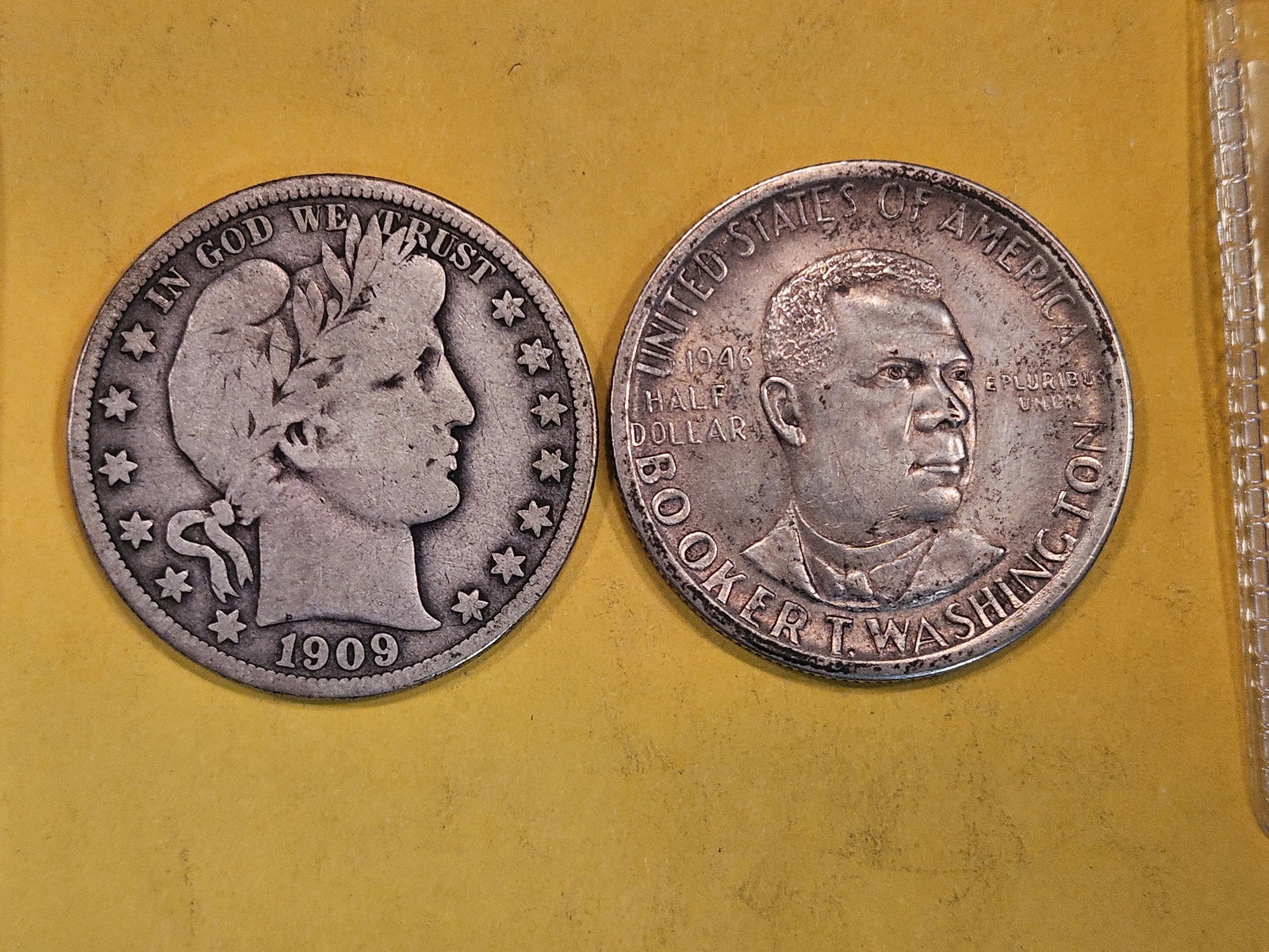 1909 Barber and 1946-S BTW Half dollars (1 of 3)