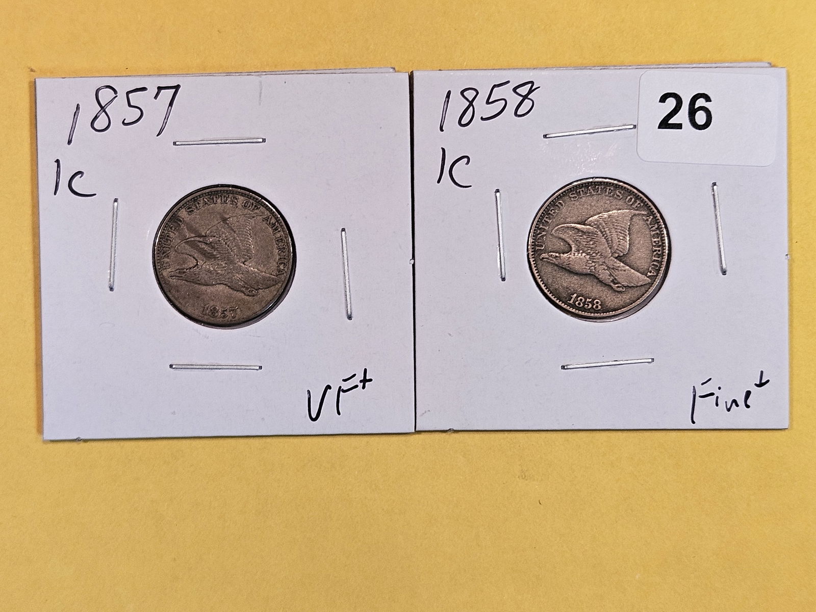 1857 and 1858 Flying Eagle Cents (1 of 5)
