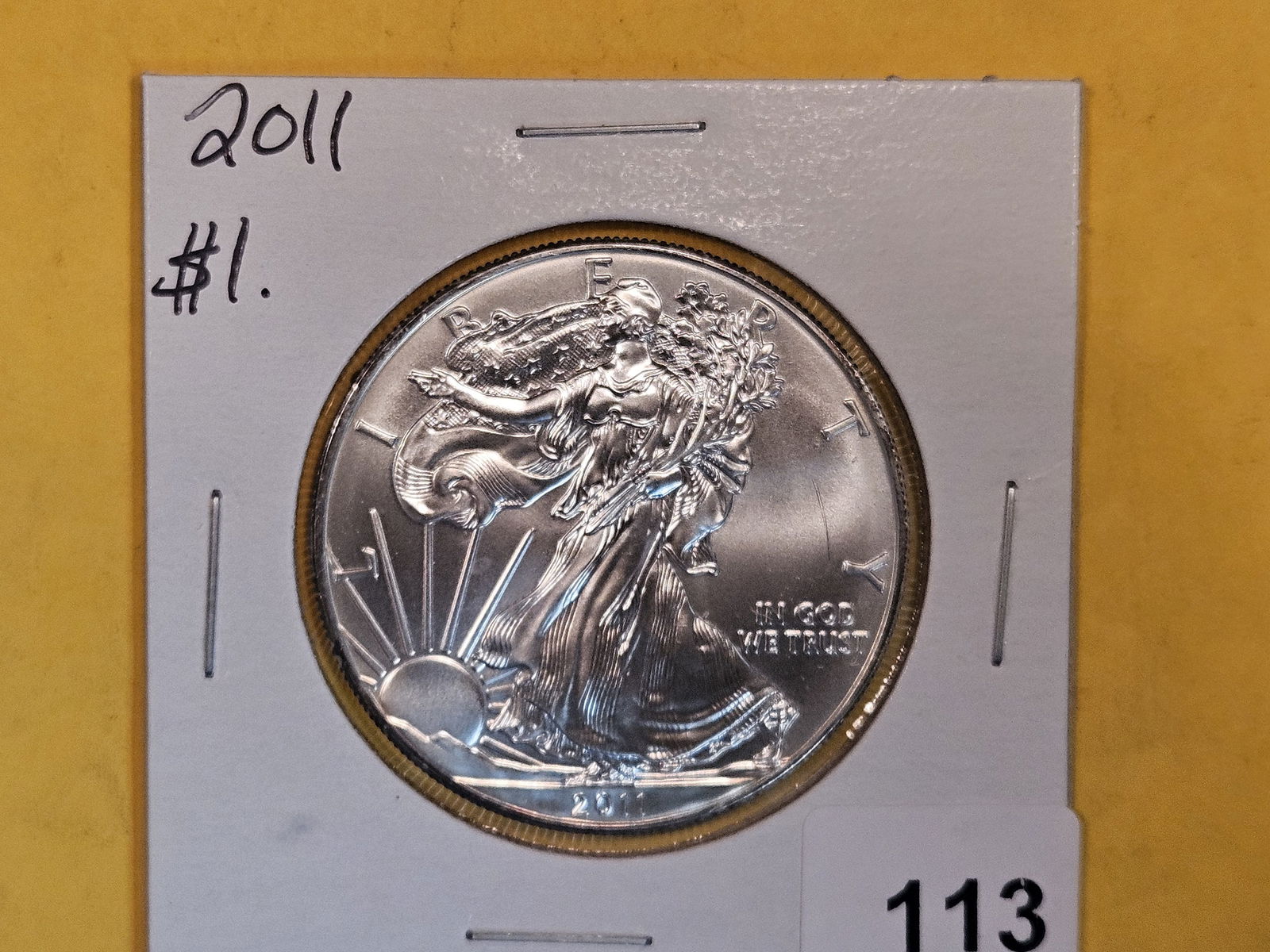 GEM Brilliant Uncirculated 2011 American Silver Eagle (1 of 2)