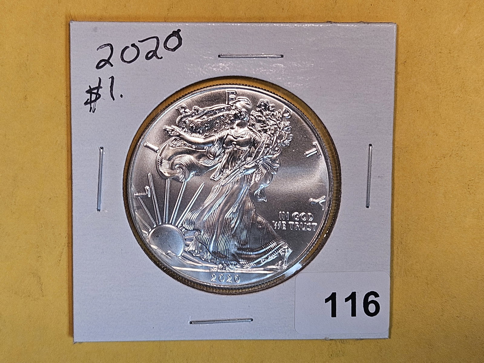 GEM Brilliant Uncirculated 2020 American Silver Eagle (1 of 2)