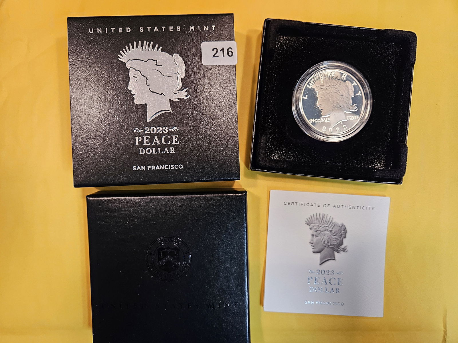 * 2023-S Peace Silver Dollar in GEM Proof Deep Cameo (1 of 3)