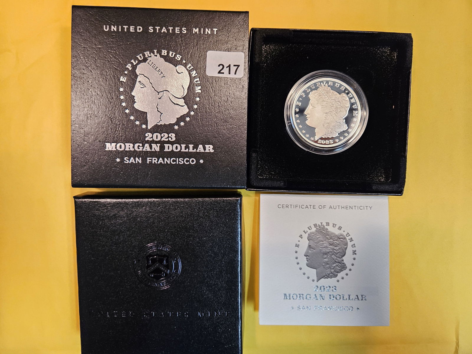 * 2023-S Morgan Silver Dollar in GEM Proof Deep Cameo (1 of 3)