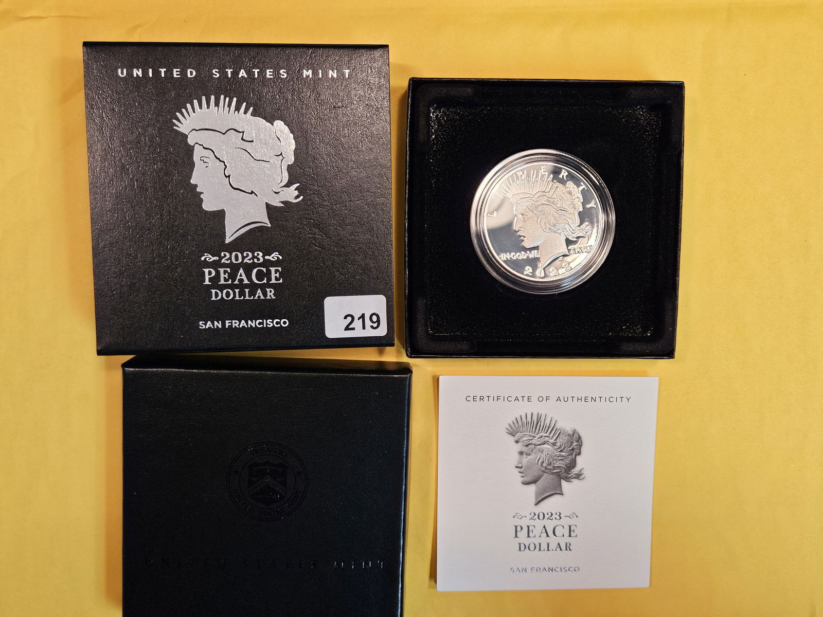 * 2023-S Peace Silver Dollar in GEM Proof Deep Cameo (1 of 3)