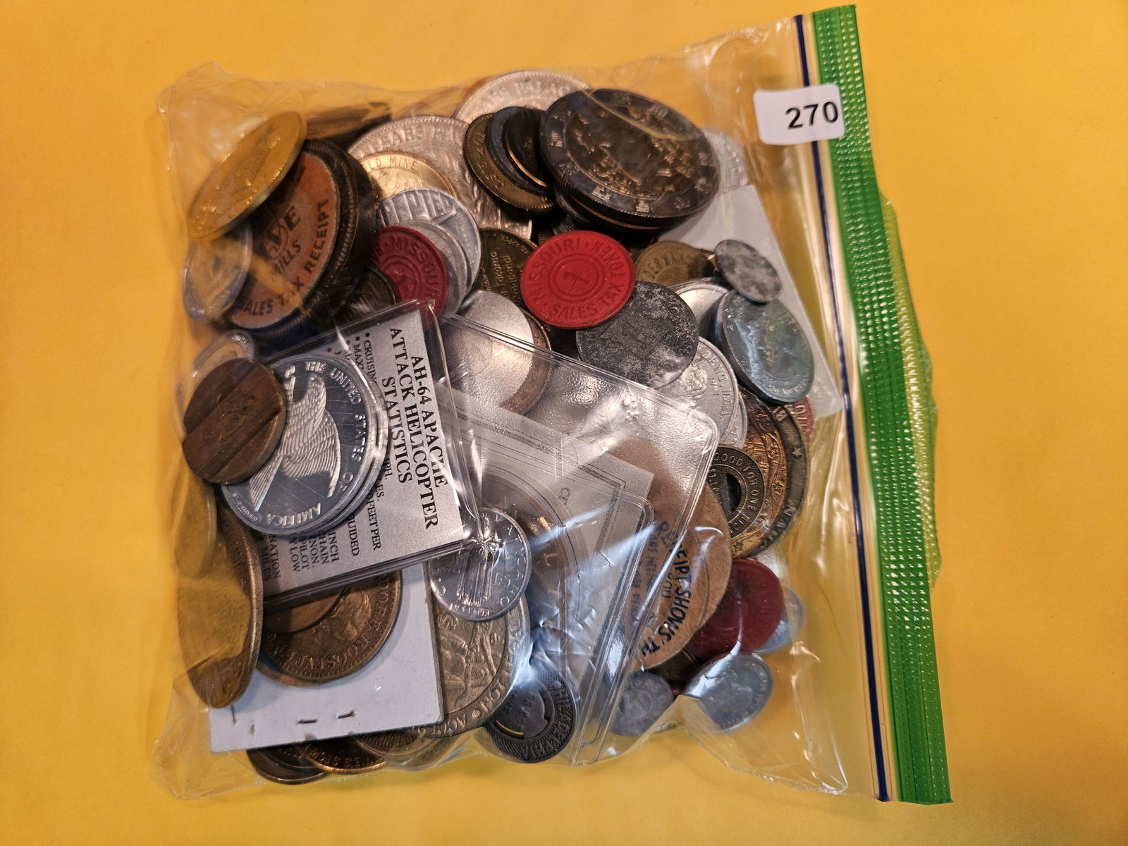 EXONUMIA!: TWO Pounds of mixed tokens, medals and whatnots