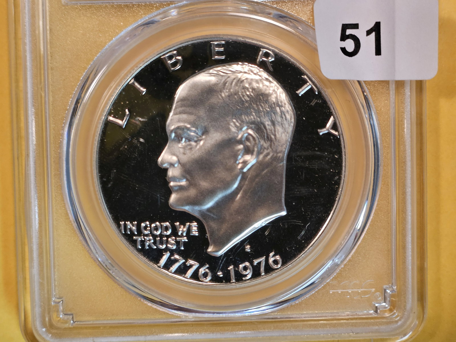PCGS 1976-S Silver Eisenhower dollar in Proof 69 Deep Cameo (1 of 3)