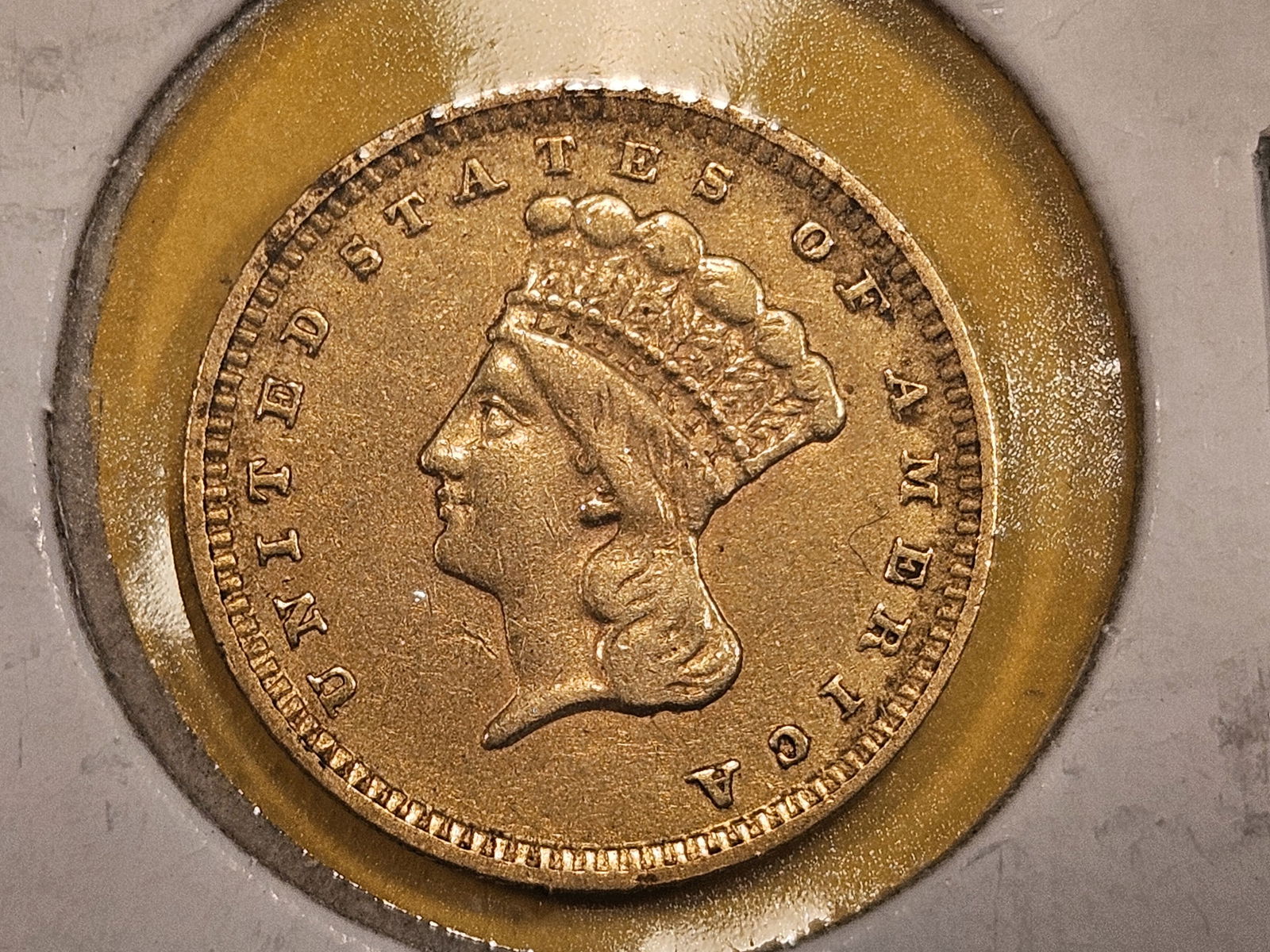 GOLD! Bright 1856 Gold Dollar (1 of 4)