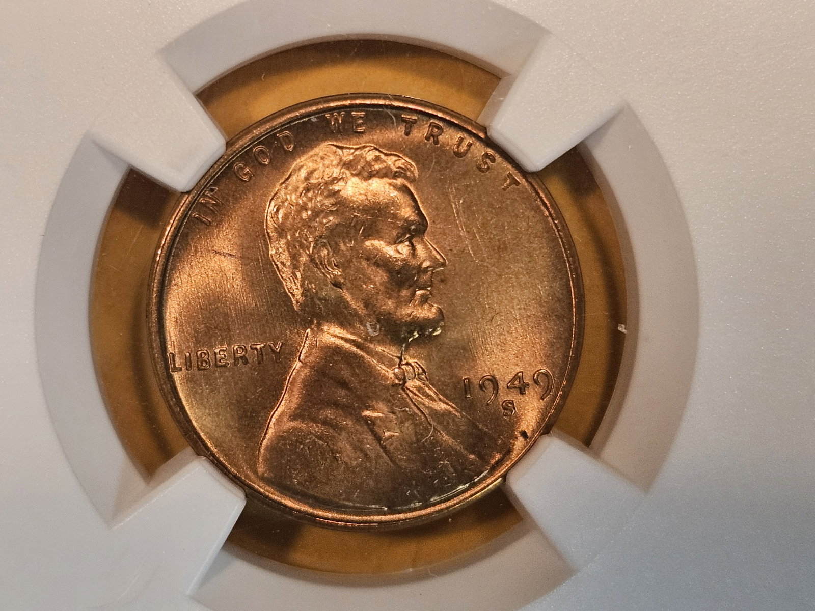 GEM! NGC 1949-S Wheat cent in Mint State 66: Blazer