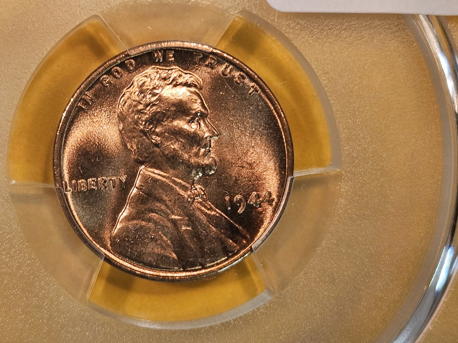GEM! PCGS 1944 Wheat cent in Mint State 65 RED: Blazer