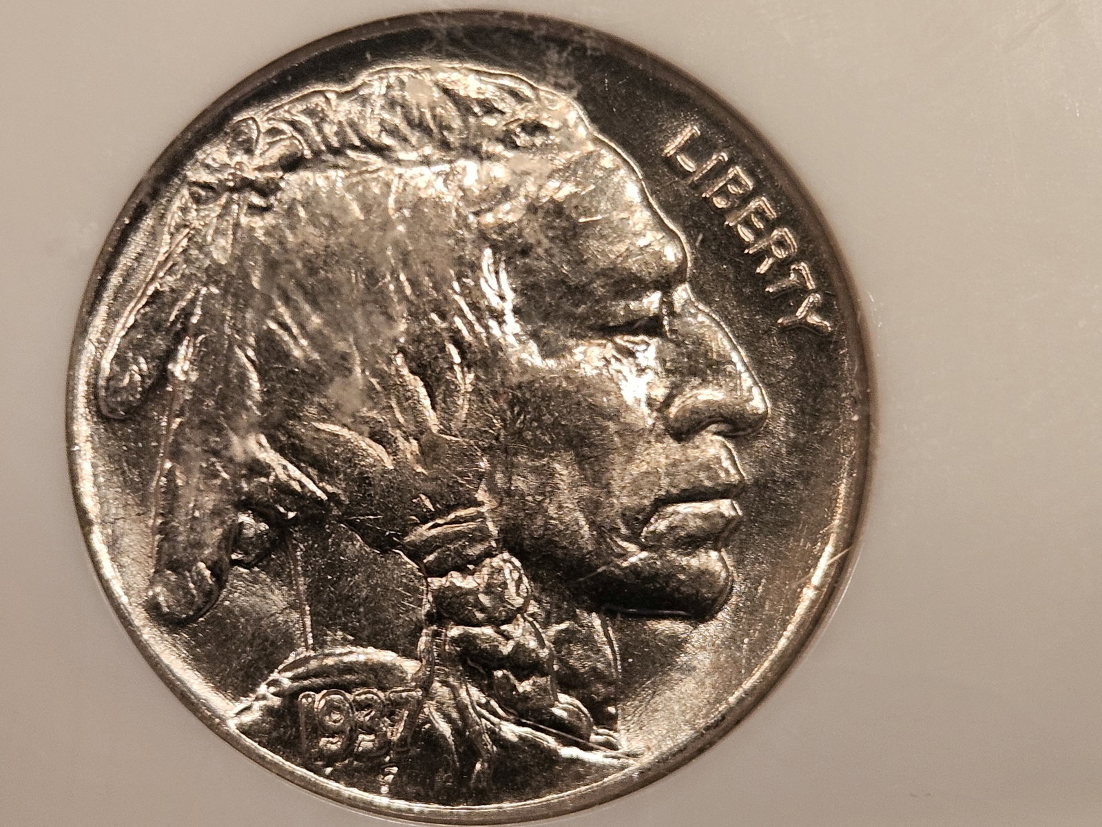 PCI 1937 Buffalo Nickel in Mint State 64: Looks Gemmy! Stunning luster