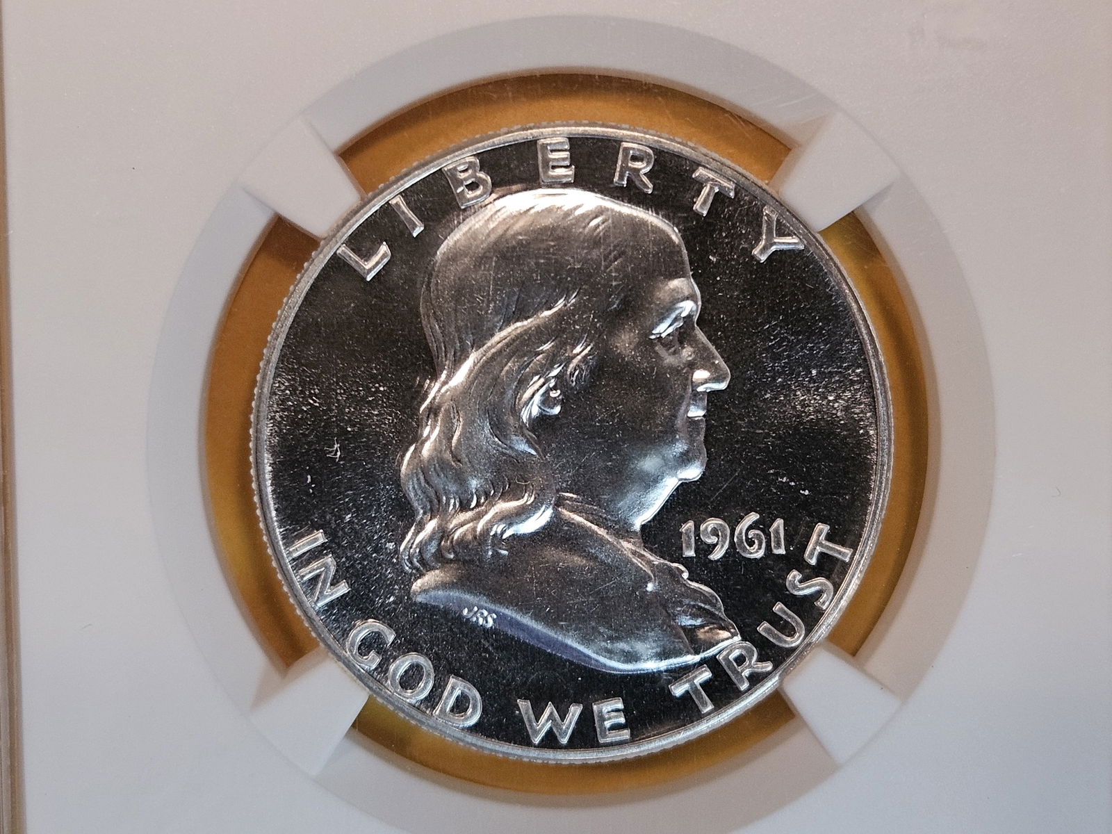 SUPERB GEM! NGC 1961 Franklin Half Dollar in Proof 67 (1 of 3)