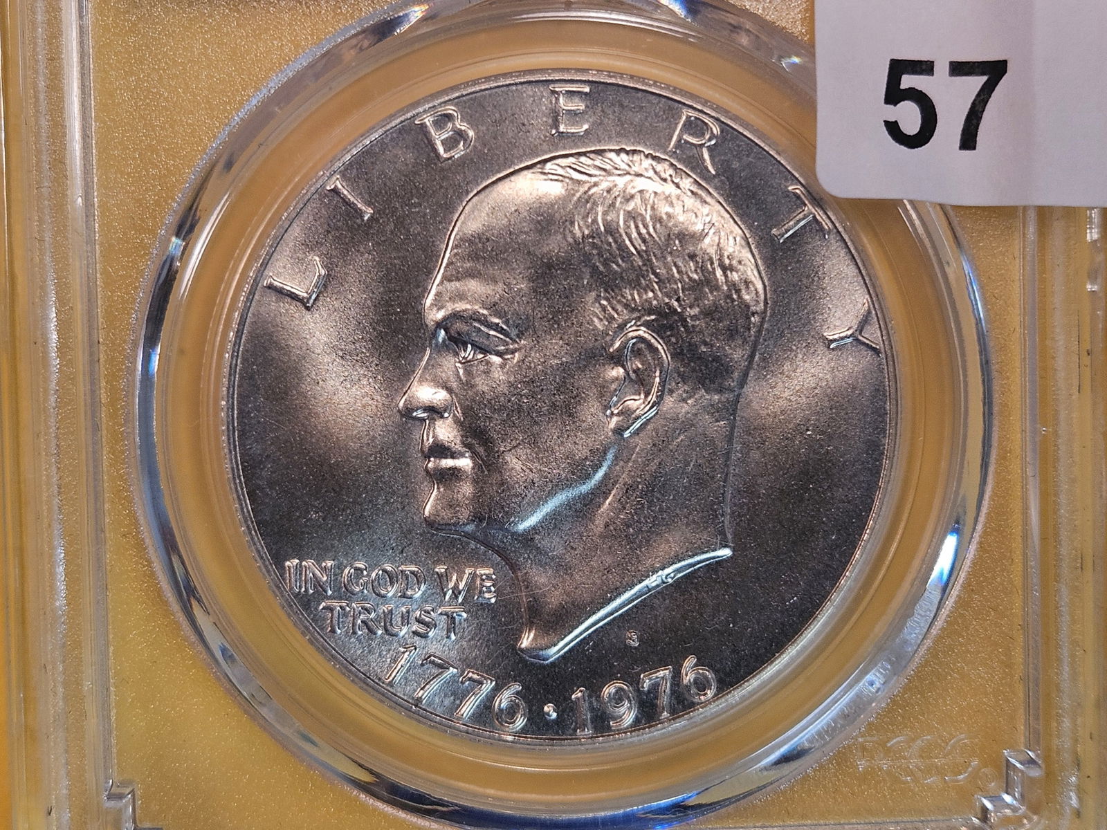 GEM! PCGS 1976-S SILVER Eisenhower Dollar in Mint State 66 (1 of 3)