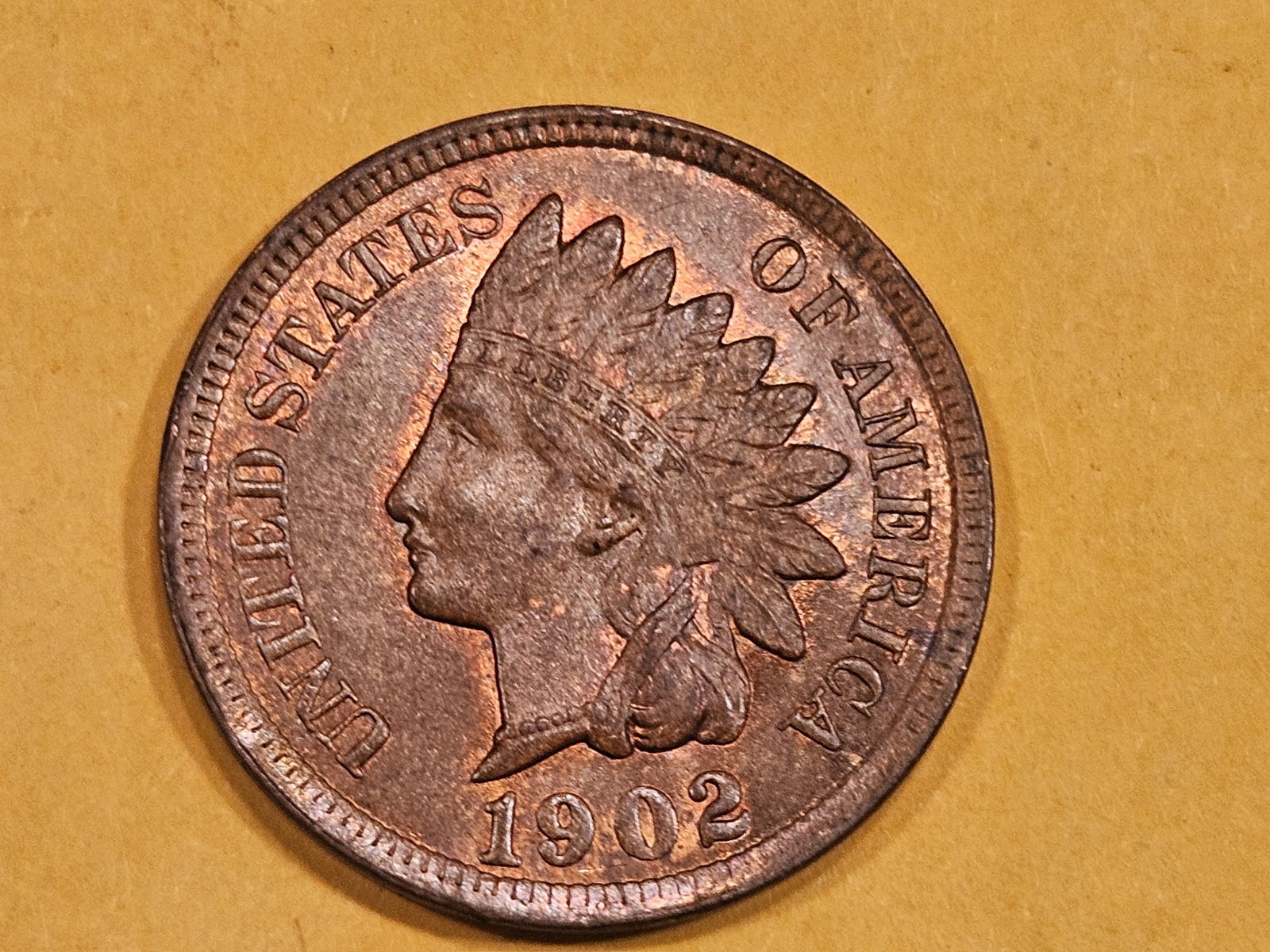 Red-Brown Uncirculated 1902 Indian Cent (1 of 5)