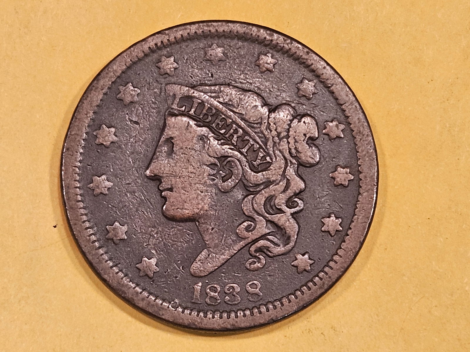 1838 Large Cent (1 of 3)