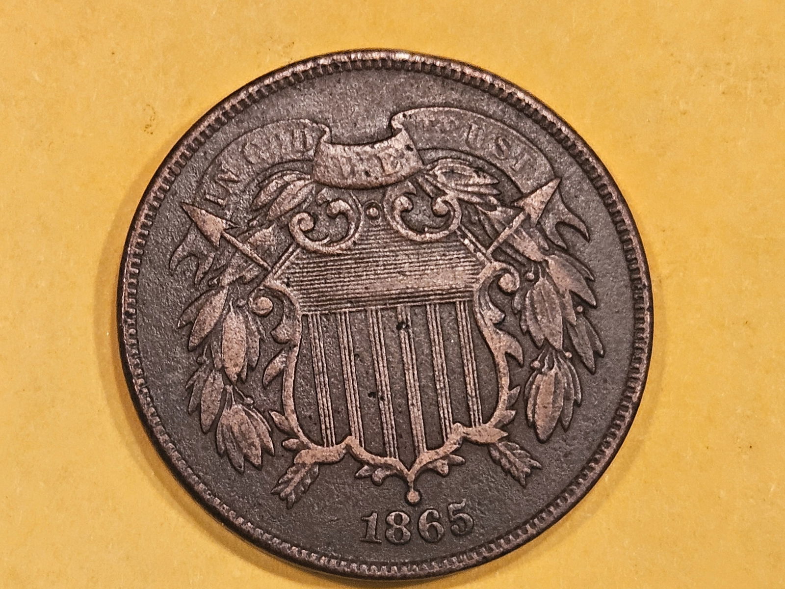 1865 Two Cent piece (1 of 3)