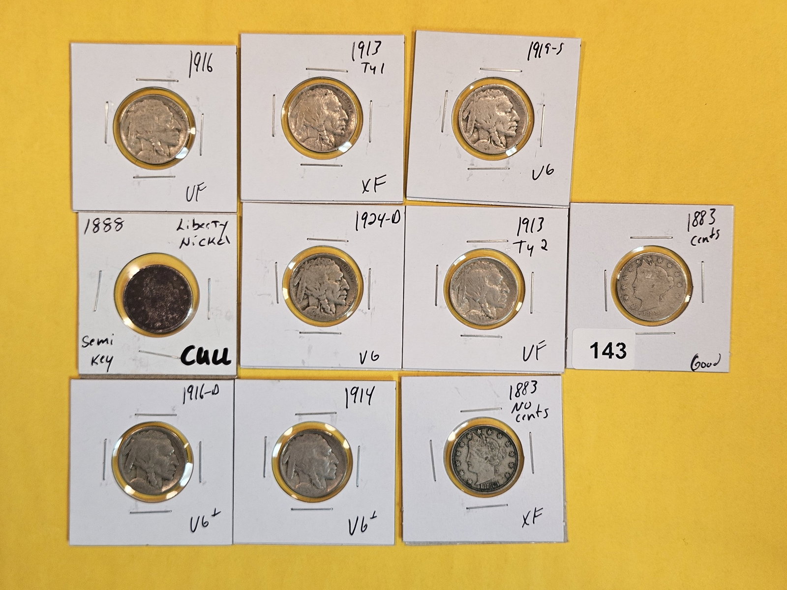 Ten better Liberty and Buffalo Nickels (1 of 5)